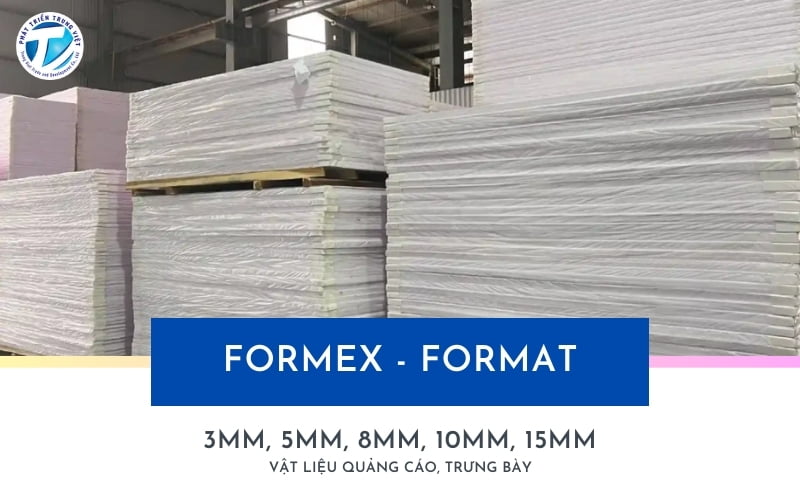 Vật liệu formex - Ứng dụng cho quảng cáo, trưng bày, nội thất